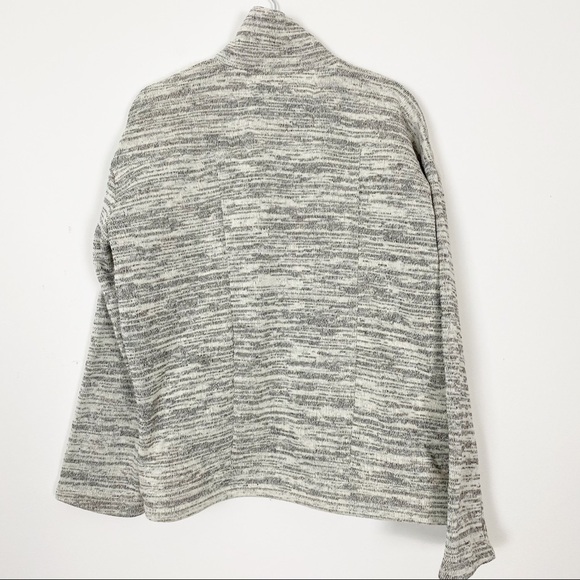 ANTHROPOLOGIE SATURDAY SUNDAY Moelleux Sweater Jacket Small Fleece Marled Boho - Picture 6 of 9